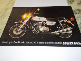 ANCIENNE PUBLICITE FOUR 350 HONDA  1973 - Motos