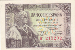 CRBS0769 BILLETE ESPAÑA 1 PESETA 1945 SIN CIRCULAR - 1-2 Pesetas