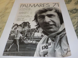 ANCIENNE PUBLICITE PALMARES 1971 - Andere & Zonder Classificatie