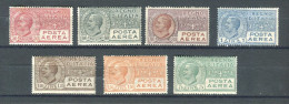 REGNO 1926-28 POSTA AEREA SOP.TI SERIE CPL. ** MNH - Poste Aérienne