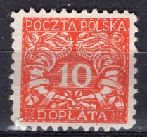 R3874 - POLOGNE POLAND TAXE Yv N°16 (*) - Strafport