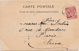 33161# CARTE POSTALE MONTE CARLO MONACO VALLON CHAPELLE STE DEVOTE Obl NICE A MARSEILLE 3° 1901 AMBULANT - Cartas & Documentos