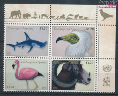 UNO - New York 1731-1734 Viererblock (kompl.Ausg.) Postfrisch 2020 Gefährdete Arten (10115333 - Neufs