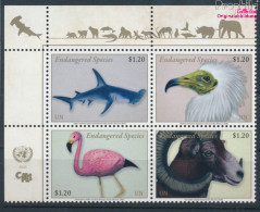 UNO - New York 1731-1734 Viererblock (kompl.Ausg.) Postfrisch 2020 Gefährdete Arten (10115334 - Neufs