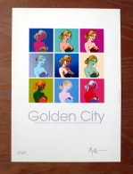 Rare MALFIN - GOLDEN CITY Ex-libris N°1/400 Editions Du Café Façon WARHOL - Illustrators M - O