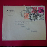 LETTRE BRUXELLES R.CLOSSET POUR TROYES - Storia Postale