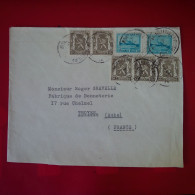 LETTRE BELGIQUE POUR TROYES - Covers & Documents