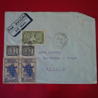 LETTRE SAIGON POUR TROYES PAR AVION TIMBRE EXPOSITION COLONIALE SAN FRANCISCO 1939 - Covers & Documents