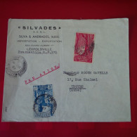 LETTRE LEOPOLDVILLE OU BRAZZAVILLE SILVADES POUR TROYES PAR AVION - Covers & Documents