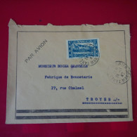 LETTRE MAROC TANGER POUR TROYES PAR AVION - Cartas & Documentos