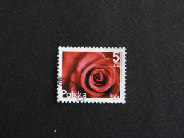 POLOGNE POLSKA POLEN POLAND AVEC YT 4438 OBLITERE - ROSE FLORE FLEUR FLOWER BLUME - Usados