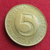 Slovenia 5 Tolarjev 1996 KM# 6 Lt 970 *V2T  Eslovenia Slovenija Slovenie - Slowenien