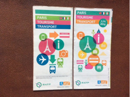 2  PLANS RATP  Tourisme Transport  PARIS Années 2015-2016 - Europe