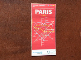 PLAN RATP  Tourisme Transport  PARIS Année 2019 - Europe