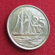 Cayman Islands 25 Cents 1999 KM# 134  Lt 980 *V2T  Iles Caymans Caiman Caimão Cent - Cayman (Isole)