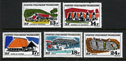 French Polynesia 1969 Buildings Set Unmounted Mint. - Neufs