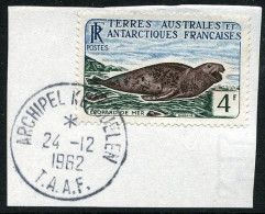 FSAT 1956-60 Leopard Seal Fine Used On Piece - Usados