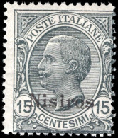 Nisiros 1912-21 15c Slate Watermark Lightly Mounted Mint. - Ägäis (Nisiro)