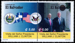 El Salvador 1999 Visit Of US President William Clinton To El Salvador Unmounted Mint. - El Salvador