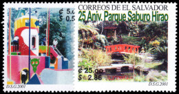 El Salvador 2001 25th Anniversary Of Saburo Hirao Park Unmounted Mint. - El Salvador