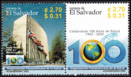 El Salvador 2002 Centenary Of Pan American Health Organisation Unmounted Mint. - El Salvador