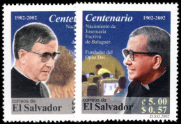 El Salvador 2002 Opus Dei Unmounted Mint. - El Salvador