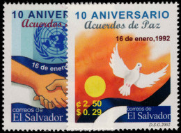 El Salvador 2002 Peace Accord Unmounted Mint. - El Salvador