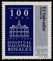 El Salvador 2002 Rosales Hospital Unmounted Mint. - El Salvador