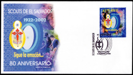 El Salvador 2002 Scouts First Day Cover. - El Salvador