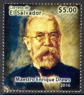 El Salvador 2016 Heinrich Richard Drews Krepps Unmounted Mint. - El Salvador