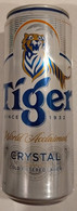 Vietnam Viet Nam TIGER Crystal 330 Ml Empty Beer Can / Opened By 2 Holes - Lattine