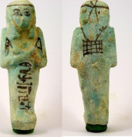 Egypt TIP 21/22th Dynasty Blue Faience Shabti Of Pa-Di-Khonsu - Archeologia