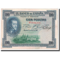 Billet, Espagne, 100 Pesetas, 1925, 1925-07-01, KM:69c, TTB - 100 Peseten