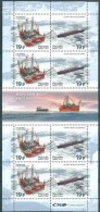 Russia 2015 Ships Naval Navy Fleet Arctic Ship Militaria Transport Sea Tanker Drilling Oil Platform Stamps MNH Mi 2221-2 - Verzamelingen