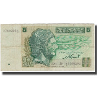 Billet, Tunisie, 5 Dinars, 1993-11-07, KM:86, B - Tusesië