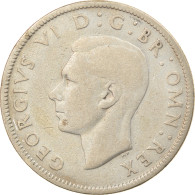 Monnaie, Grande-Bretagne, George VI, Florin, Two Shillings, 1944, TTB, Argent - J. 1 Florin / 2 Schillings