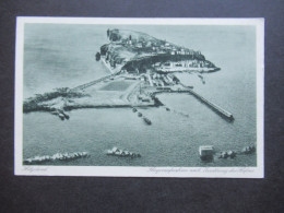 Foto AK Ca. 1940er Jahre Helgoland Fliegeraufnahme Zerstörung Des Hafen Verlag A.B. Kauffmann Inh. A. Zerner, Helgoland - Helgoland