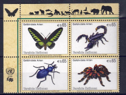 UNO Wien 2009 - Gefährdete Arten (XVII) - Insekten, Nr. 588 - 591, Postfrisch ** / MNH - Ongebruikt