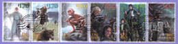 New Zealand   2022.  20 Years Of Filming Lord Of The Ring Two Towers.  Set Of 6 In Strip    Used - Oblitérés