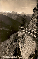 Stanserhorn-Kulm - Felsenweg Mit Berneralpen (7871) * 27. 9. 1948 - Stans