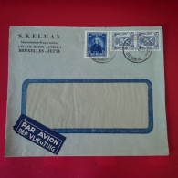 LETTRE BRUXELLES KELMAN PAR AVION - Covers & Documents