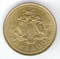 BARBADOS 5 CENTS 1988 - Barbados (Barbuda)
