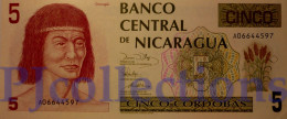 NICARAGUA 5 CORDOBAS 1991 PICK 174 UNC - Nicaragua