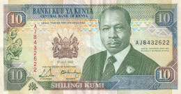 Kenya, 10 Scellini Centrale Bank Of Kenya Banconote - Kenya