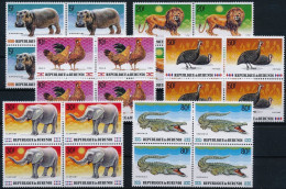 Burundi - 972/977 - Blocs De 4 - Animaux D'Afrique - 1991 - MNH - Nuovi