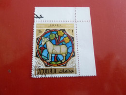 Ajman - N.D. Paris - Thirteenth Century - Aries - 1 Dirham - Postage  - Polychrome - Oblitéré - Année 1971 - - Astrologie