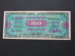 ASSEZ RARE Billet De Débarquement - 50 Francs DRAPEAU FRANCE 1944 - Sans Série    **** EN ACHAT IMMEDIAT **** - 1944 Bandiera/Francia