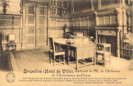 BELGIQUE - Bruxelles - Hôtel De Ville - Cabinet De M. De L'Echevin De L'Assistance Publique - Carte Postale Ancienne - Monumenti, Edifici