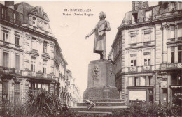 BELGIQUE - Bruxelles - Statue Charles Rogier - Carte Postale Ancienne - Bauwerke, Gebäude