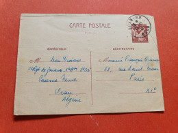 Algérie - Entier Postal Iris De Oran Pour Paris En 1941 - Réf J 285 - Briefe U. Dokumente